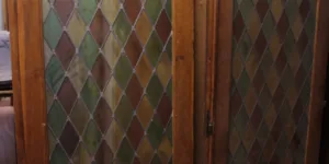 Massieve deur met glaswerk (199,5 x 85 x 5)