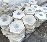 6-kant cementtegel (25 x 29 x 3)