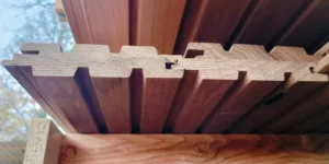 Lot 4. Fraké Thermowood - Tripel Blok Gevelbekleding - 4m²