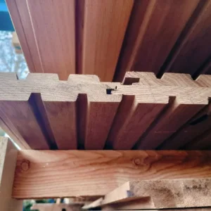 Lot 4. Fraké Thermowood - Tripel Blok Gevelbekleding - 4m²