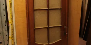 Massieve deur met glaswerk (208 x 71,5 x 5,5)