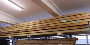 Grenen geïmpregneerd balk (450 x 17 x 6,5)