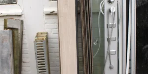 LOT Muurbekleding PVC Houtpatroon grijs 8,5m²