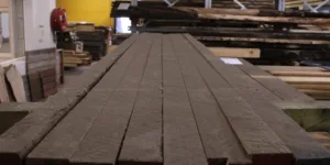 Europese Eik Ovengedroogde Balken A-kwaliteit  (6 x 6 x 270) cm