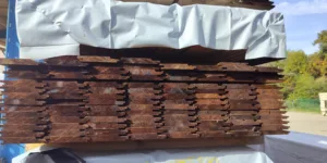Lot 9. Thermowood gevelbekleding 19,6m² – Planchetten 510cm (UDA)