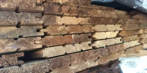 Lot 5. Thermowood tripple blok gevelbekleding 42,8m²– Planchetten 540cm (UBA)